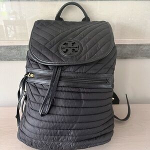 Black Quilted Backpack